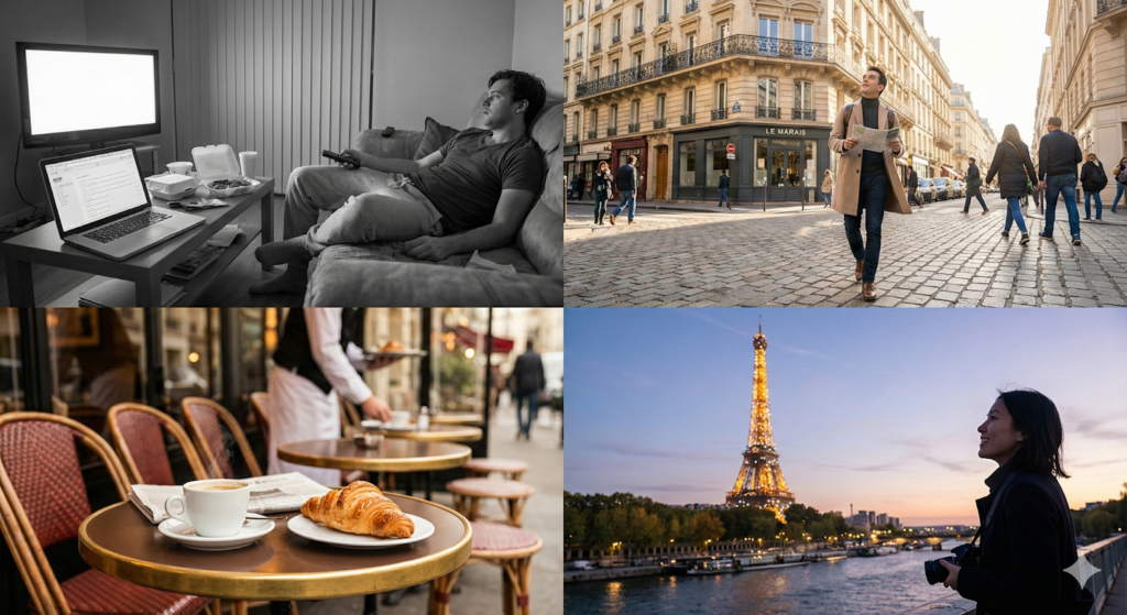 4 day Paris trip from London skyline view